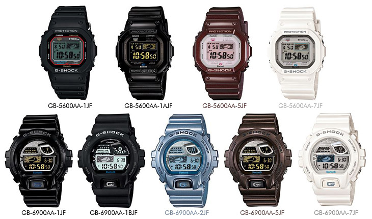 G-SHOCK が iPhone と連動！/ GB-5600AA & 6900AA