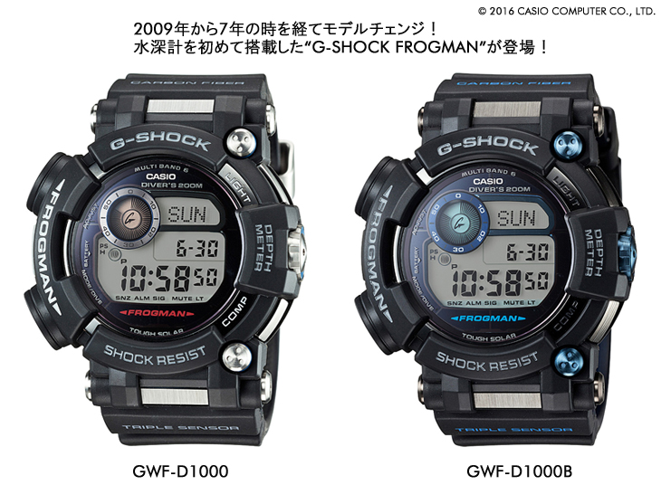 G-SHOCK FROGMAN | GWF-D1000 & GWF-D1000B