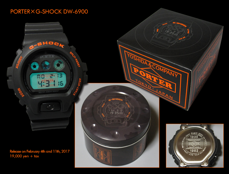 PORTER×G-SHOCK "DW-6900"