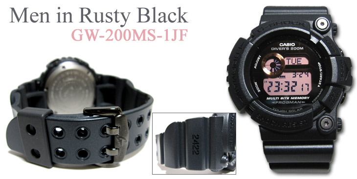 Men in Rusty Black FROGMAN "GW-200MS-1JF"