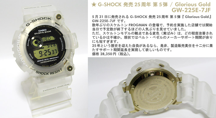 GW-225E-7JF / Glorious Gold FROGMANtbO}