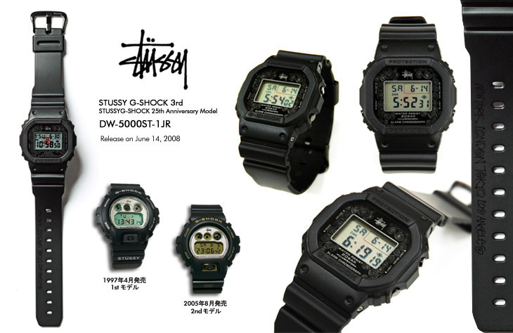 DW-5000ST-1JR / STUSSY~G-SHOCK 25th Anniversary Model   special thanks stussy japan