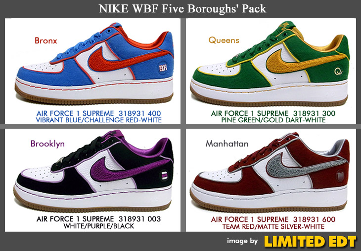 AIR FORCE 1 SUPREME / WBF Five Boroughs' Pack