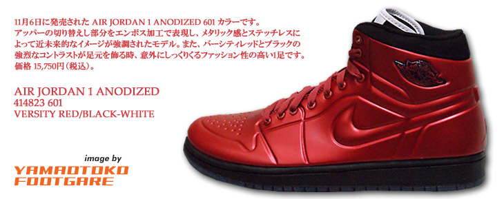 AIR JORDAN 1 ANODIZED　601 カラー