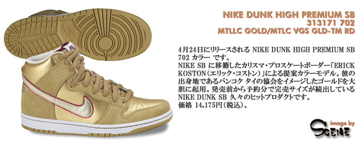 NIKE DUNK HIGH PREMIUM SB　702 カラー / colored by ERICK KOSTON