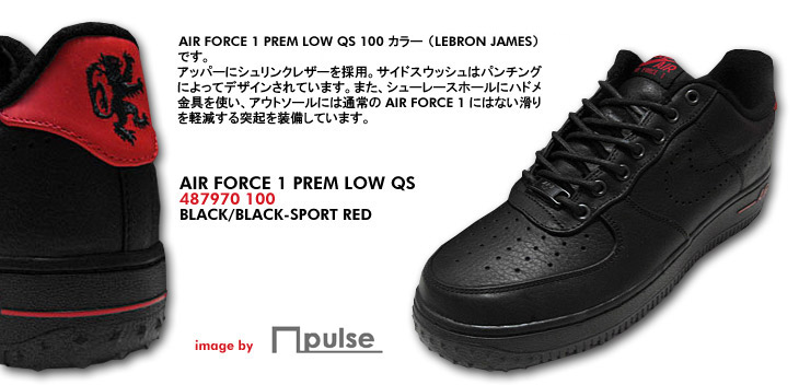 AIR FORCE 1 PREM LOW QS　100 カラー / LEBRON JAMES