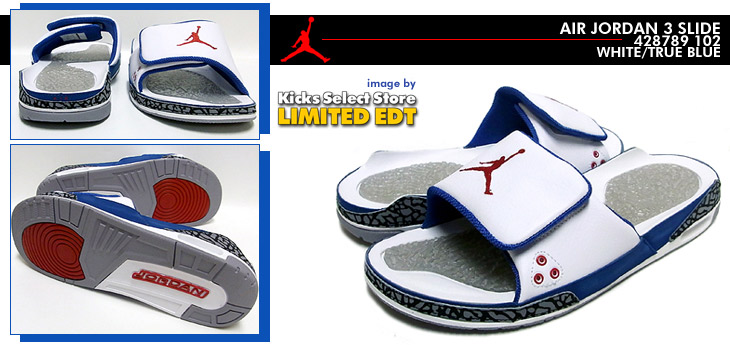 AIR JORDAN 3 SLIDE　102 カラー