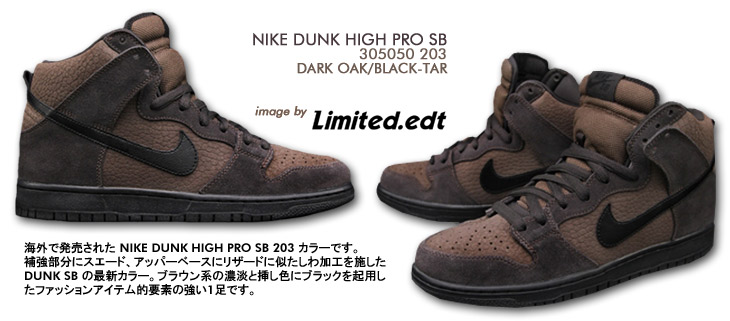 NIKE DUNK HIGH SB　203 カラー