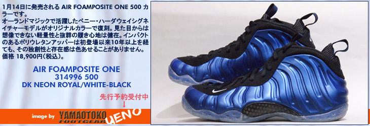 AIR FOAMPOSITE ONE 500　カラー