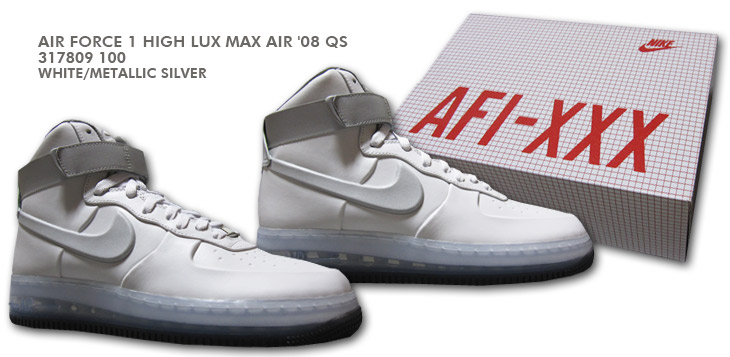 AIR FORCE 1 HIGH LUX MAX AIR '08 QS　100 カラー / AF1 30th anniversary model