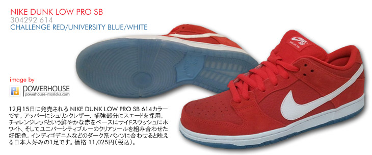 NIKE DUNK LOW PRO SB　614 カラー