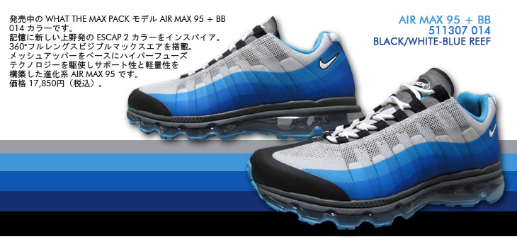 AIR MAX 95 + BB AP 014 カラー / WHAT THE MAX PACK