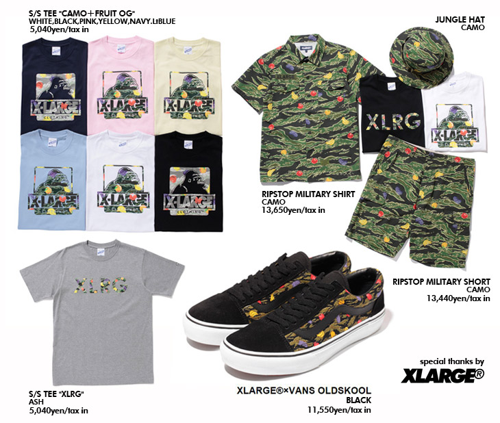 XLARGE®×VANS OLDSKOOL & XLARGE 2012 SUMMER COLLECTION