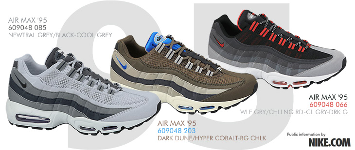 NIKE AIR MAX '95 | 609048-066　609048-085　609048-203