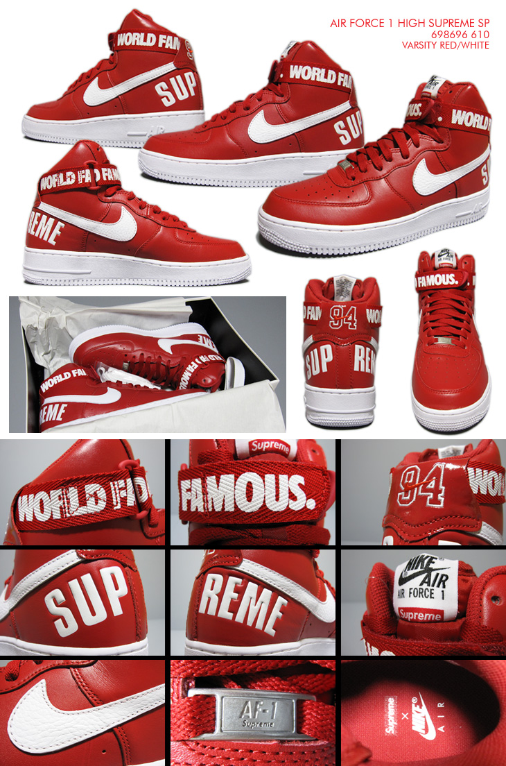 AIR FORCE 1 HIGH SUPREME SP （698696-610） | Detailed image