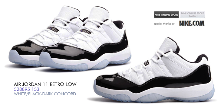 AIR JORDAN11 LOW （528895-153） 'CONCORD'