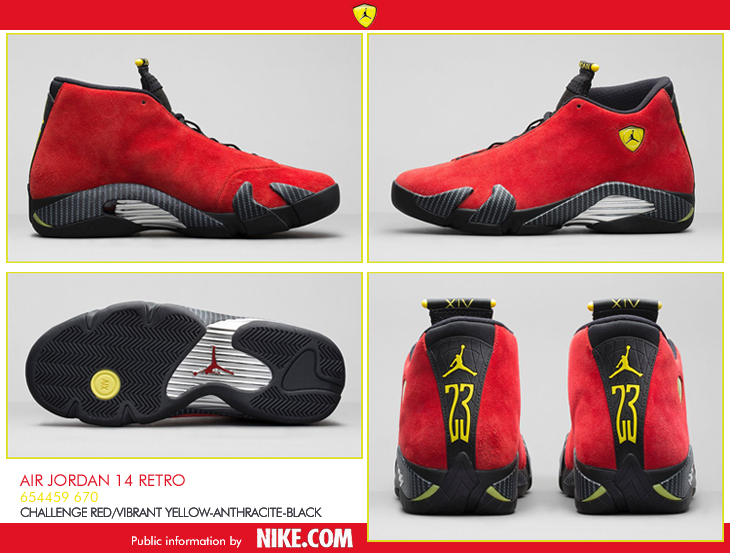 AIR JORDAN 14 RETRO （654459-670）