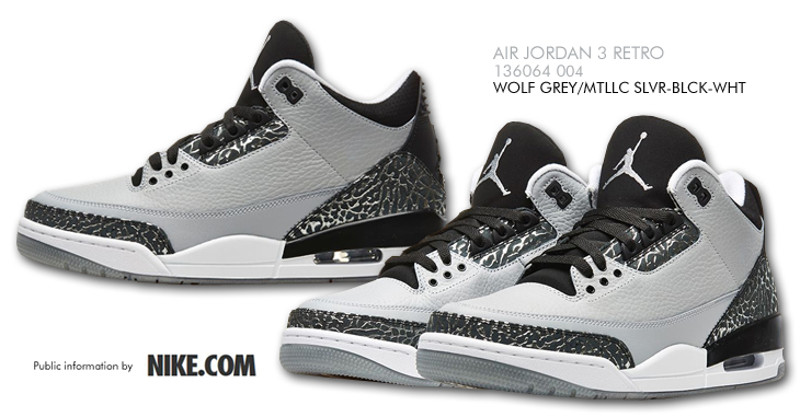 AIR JORDAN 3 RETRO （136064-004）