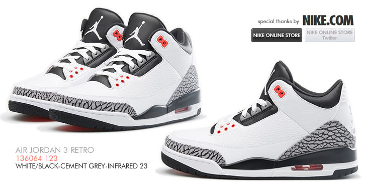 AIR JORDAN 3 RETRO（136064-123）