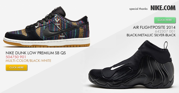 NIKE DUNK PREMIUM SB QS & AIR FLIGHTPOSITE 2014