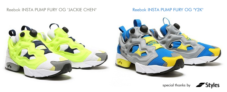 Reebok INSTA PUMP FURY OG "JACKIE CHEN" & "Y2K"