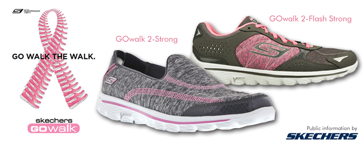 SKECHERS GO WALK | スケッチャーズがピンクリボン活動を支援