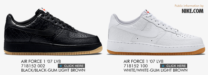 NIKE AIR FORCE 1 '07 LV8 | 718152-002 | 718152-100