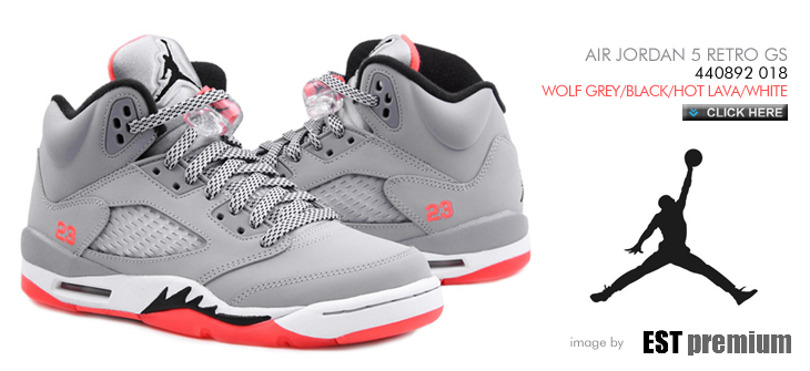 AIR JORDAN 5 RETRO GS | 440892-018