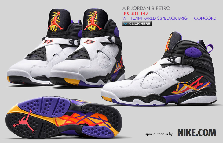 AIR JORDAN 8 RETRO | 305381-142