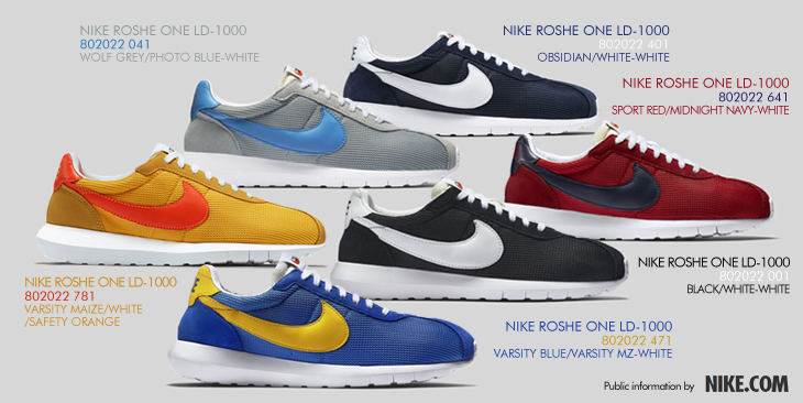 NIKE ROSHE ONE LD-1000