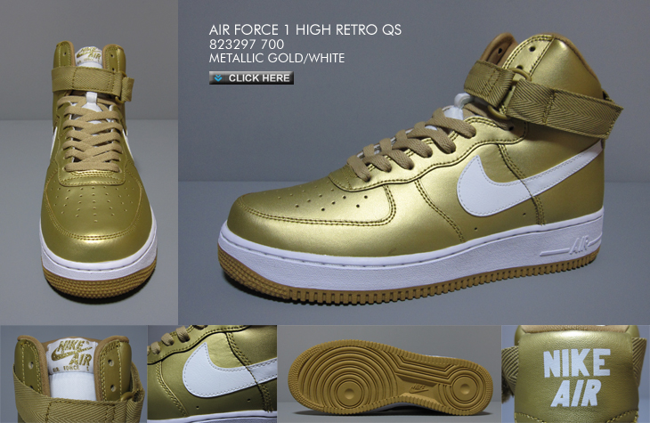 NikeLab Air Force 1 High 'Metallic Gold' - Nike - 823297 700