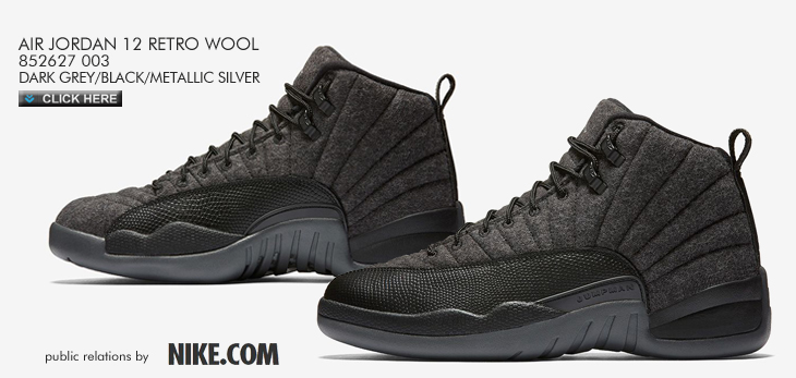 AIR JORDAN 12 RETRO WOOL | 852627-003