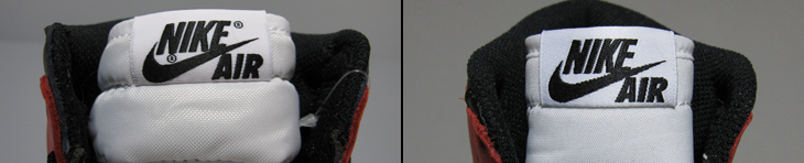 AIR JORDAN 1 RETRO HIGH OG "BLACK TOE" (つま黒) 比較画像!