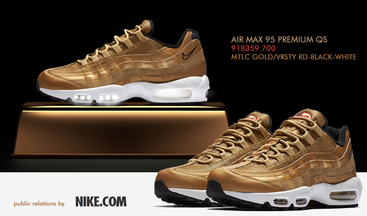 AIR MAX 95 PREMIUM QS METALLIC GOLD | 918359-700