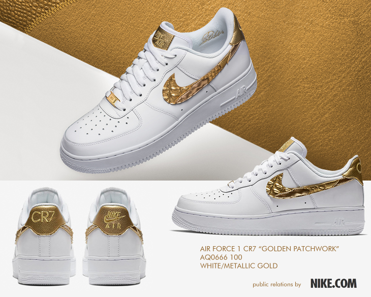 AIR FORCE 1 CR7 "GOLDEN PATCHWORK" | AQ0666-100