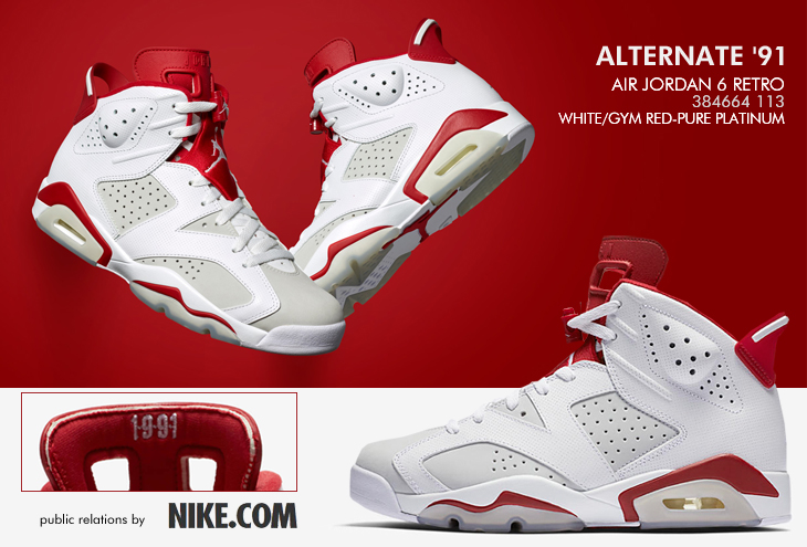 AIR JORDAN 6 RETRO | 384664-113 | ALTERNATE '91