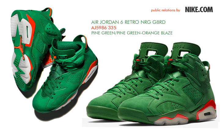 AIR JORDAN 6 RETRO NRG G8RD "GATORADE" | AJ5986-335