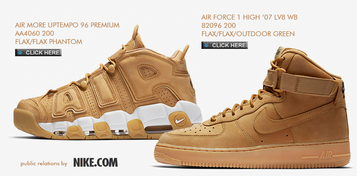 AIR FORCE 1 HIGH 07 LV8 WB | 82096-200　AIR MORE UPTEMPO 96 PREMIUM | AA4060-200