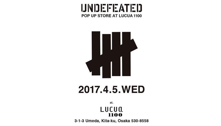 Undefeated Popup Store at Osaka Lucua 1100