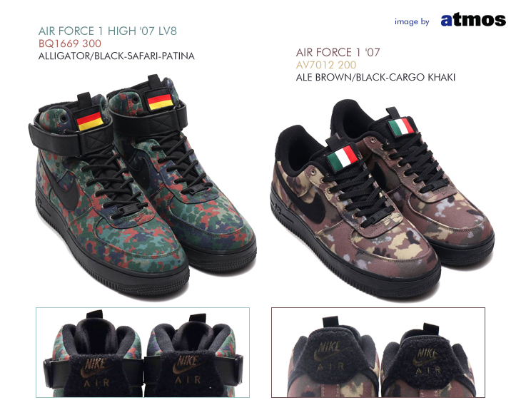 AIR FORCE 1 HIGH '07 LV8 | BQ1669-300 & AIR FORCE 1 LOW '07 | AV7012-200