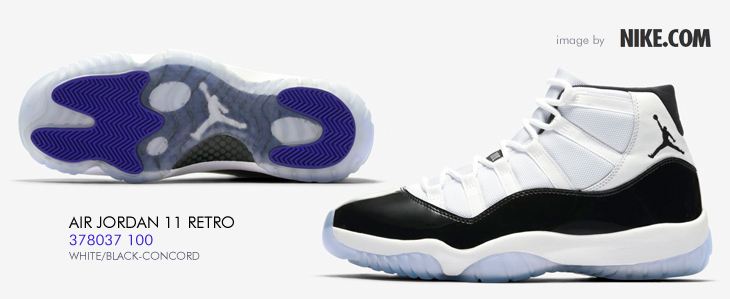 AIR JORDAN 11 RETRO "CONCORD" | 378037-100