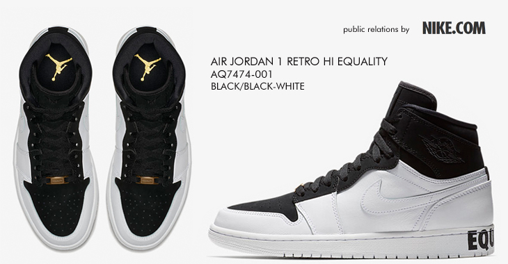 AIR JORDAN 1 RETRO HI EQUALITY | AQ7474-001