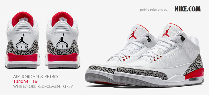 AIR JORDAN 3 RETRO | 136064-116