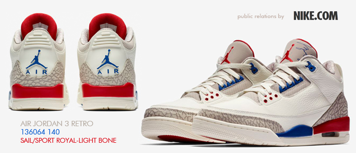 AIR JORDAN 3 RETRO | 136064-140