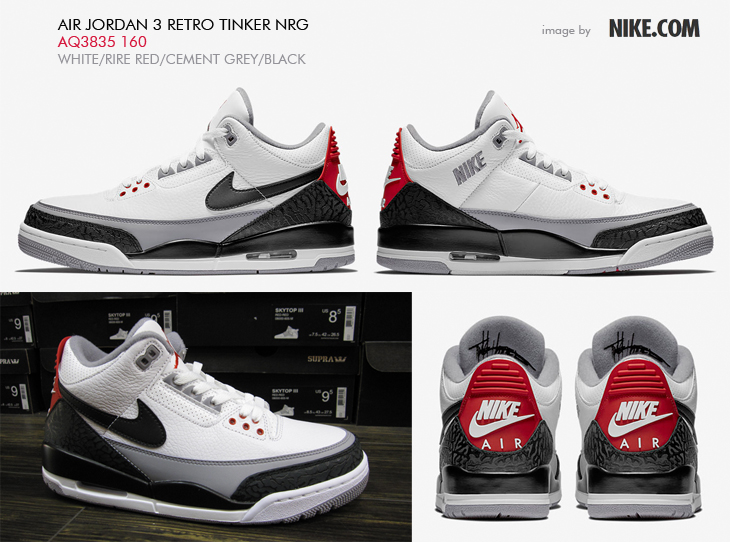 AIR JORDAN 3 RETRO TINKER NRG | AQ3835-160