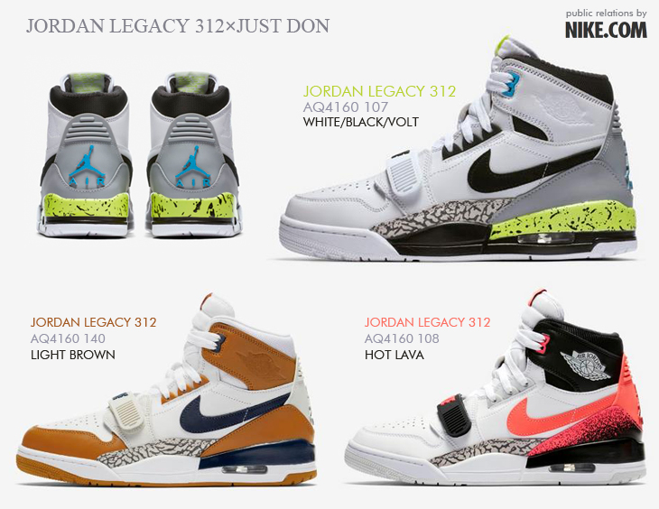 JORDAN LEGACY 312×JUST DON