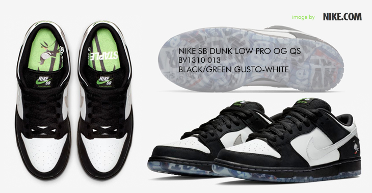 NIKE SB DUNK LOW PRO OG QS "PANDA PIGEON" | BV1310-013