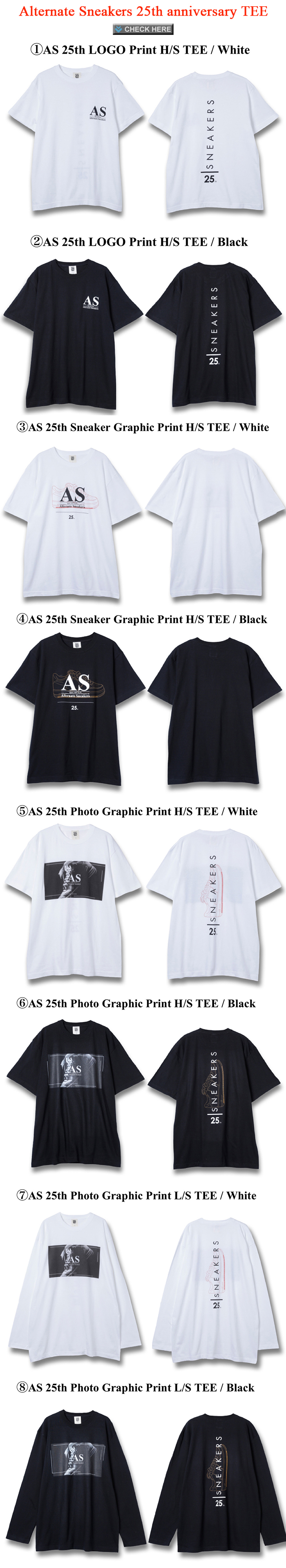 Alternate Sneakers 25th anniversary TEE